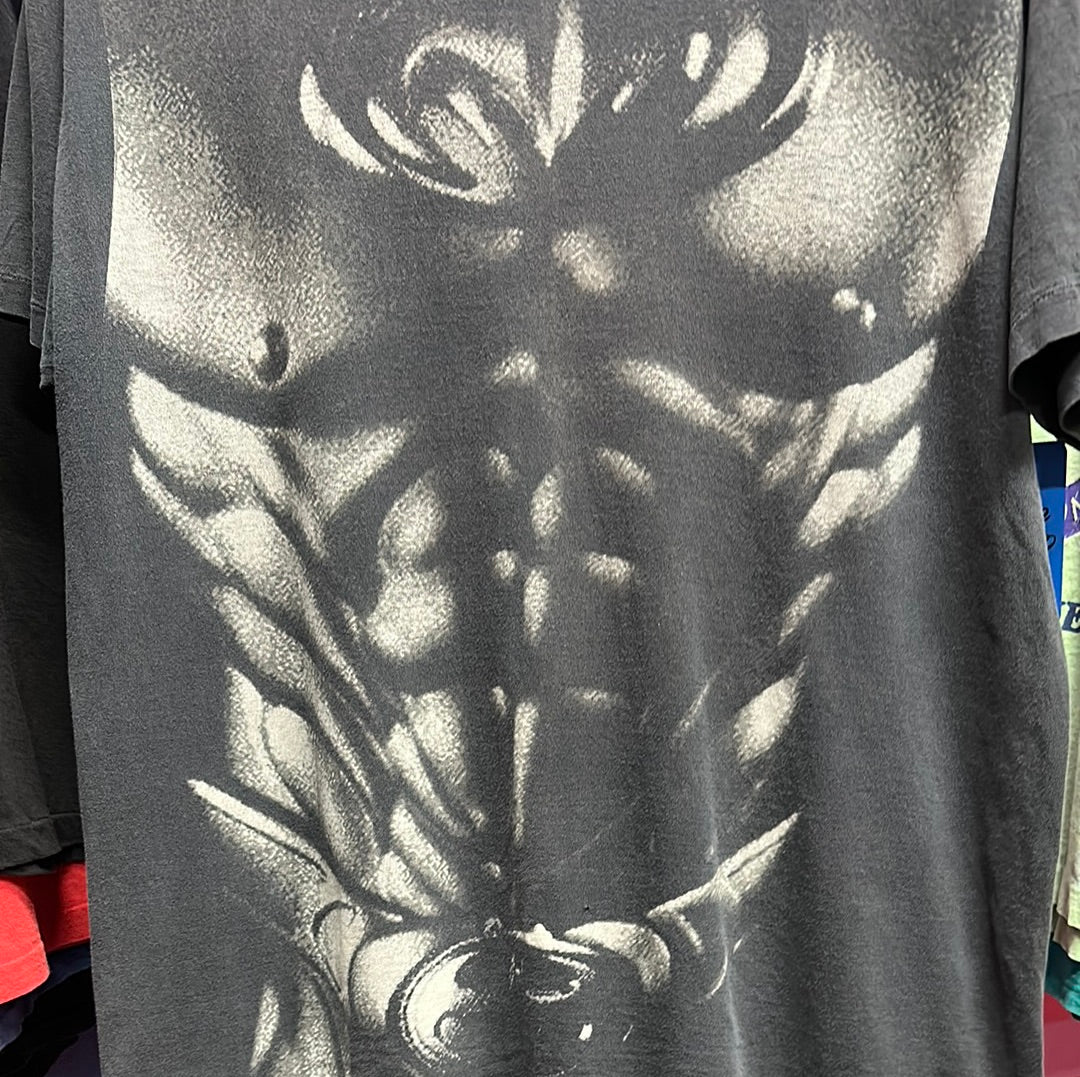 '96 Batman Armor Black Cartoon T-shirt sz XL