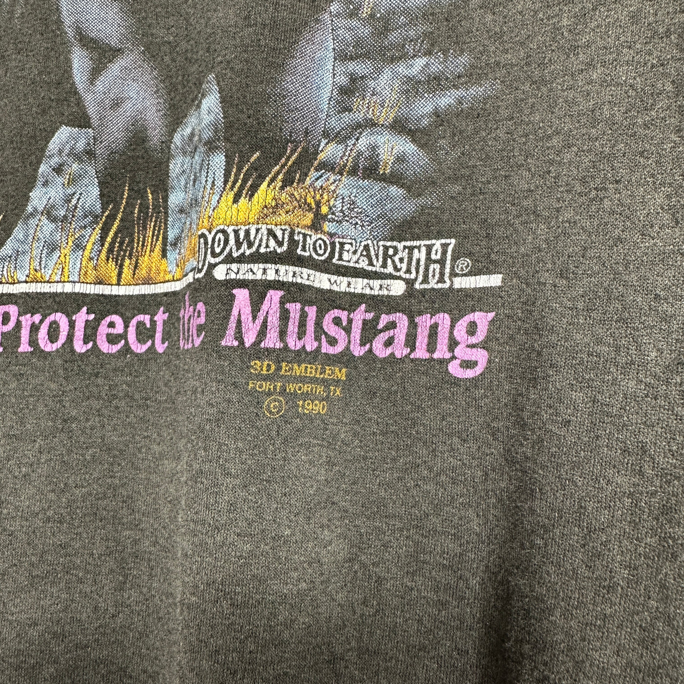 '90 Dark Horse Mustang Graphic T-shirt sz XL