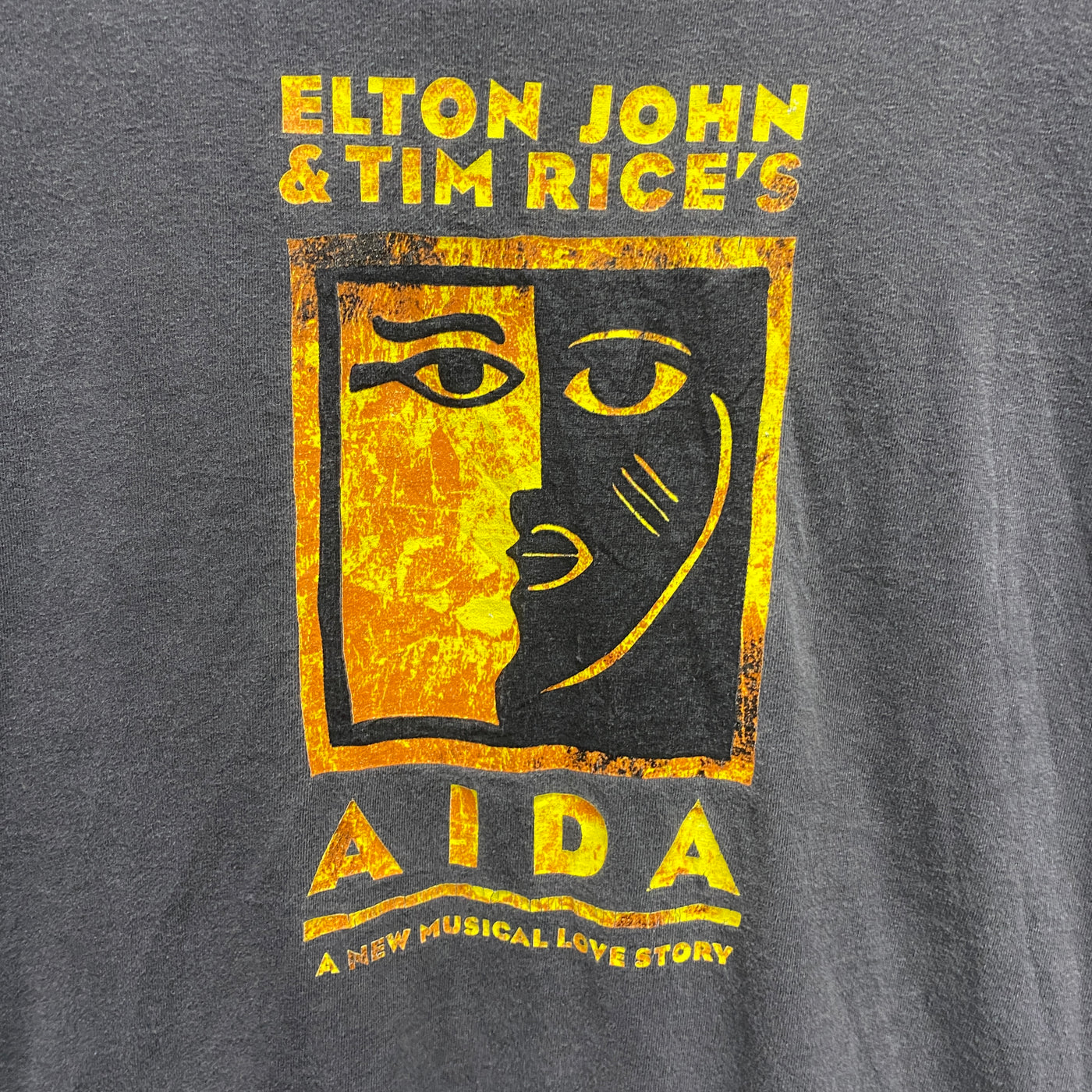 '99 Elton John & Tim Rice's Black Music T-shirt sz L