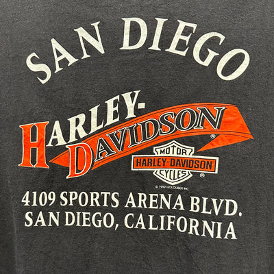 '93 USA American Eagle Black Harley Davidson T-shirt sz XL