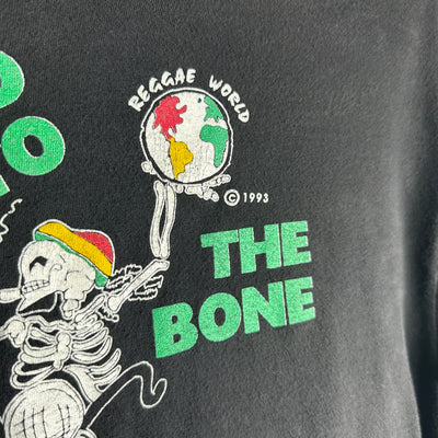 '93 Reggae World Skeleton Graphic T-shirt sz L