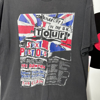 90s Sex Pistols Anarchy In The UK Tour Shirt Tie Dye Band Rock sz L