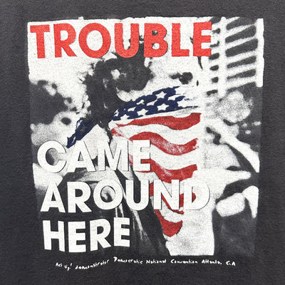 '99 Indigo Girls Trouble Came Around Here Black Music T-shirt sz XL