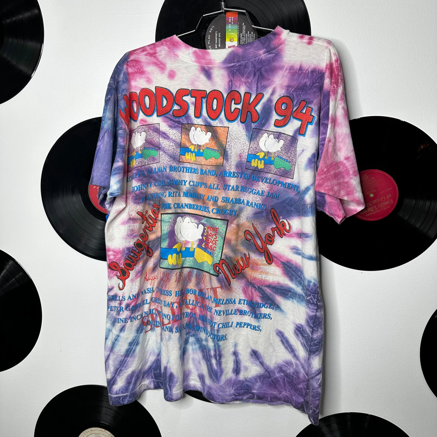 '94 Woodstock Music Festival Tie Dye T-shirt sz L