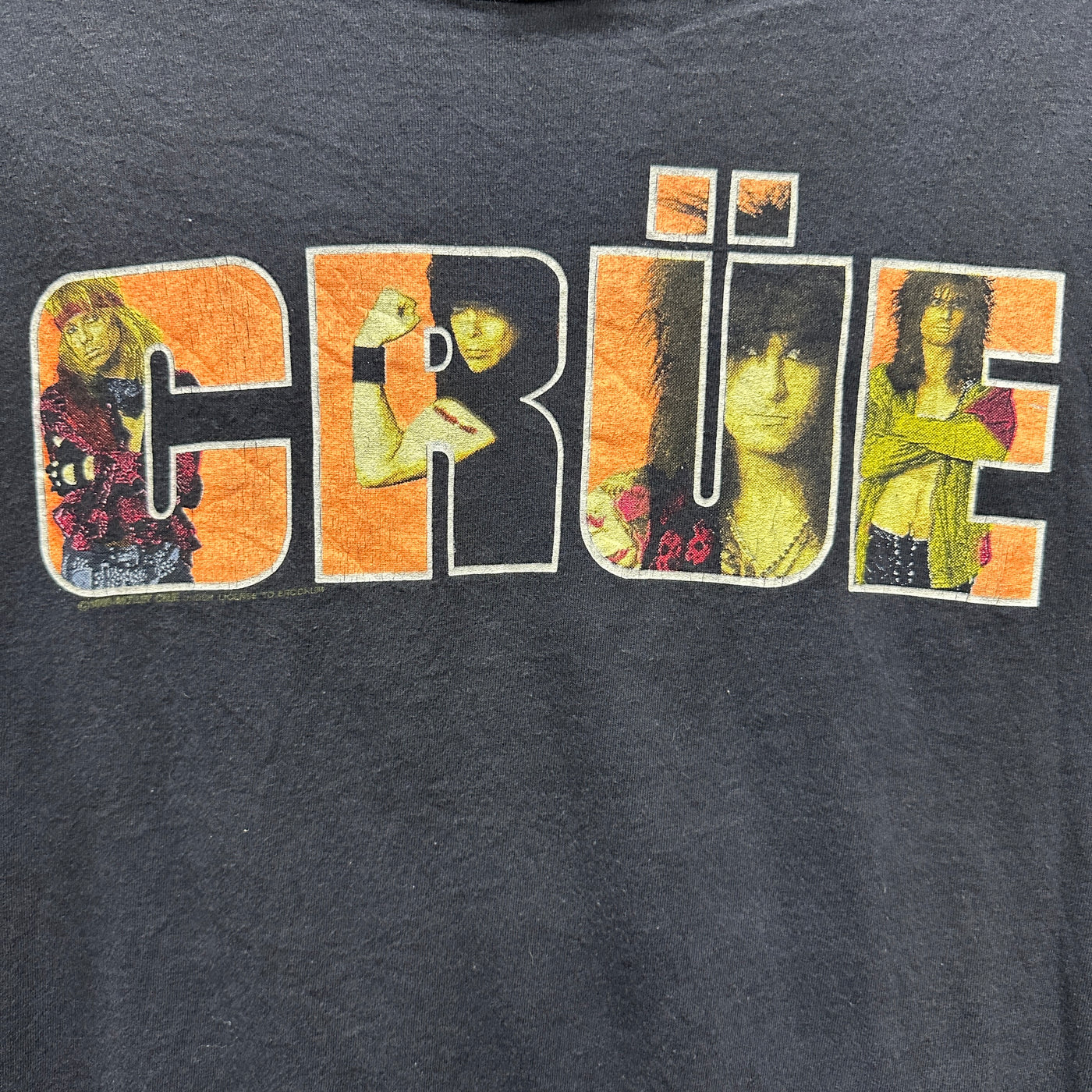 '89 Motley Crüe Kickstart My Heart Black Music T-Shirt sz L
