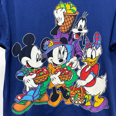 90's Mickey and Friends Navy Blue Cartoon T-shirt sz XL