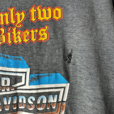 80s Harley Davidson 3D Emblem Fort Worth Tx T-shirt sz M