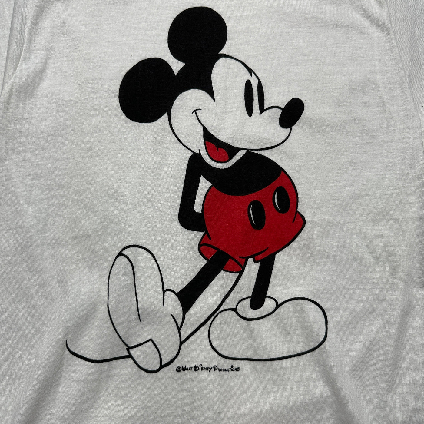 Classic Mickey Mouse Ringer Graphic T-shirt sz XS