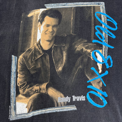 1989 Randy Travis Tour Black Music T-shirt sz XL