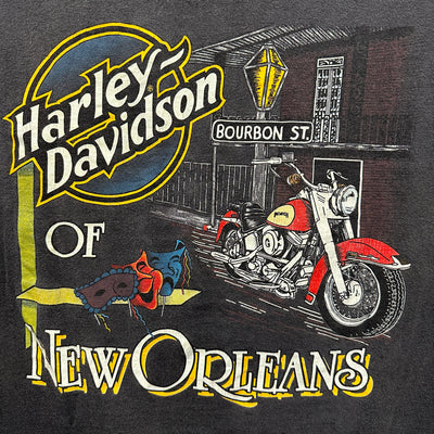 '90s Bourbon St. Louisiana Black Harley Davidson T-shirt sz L