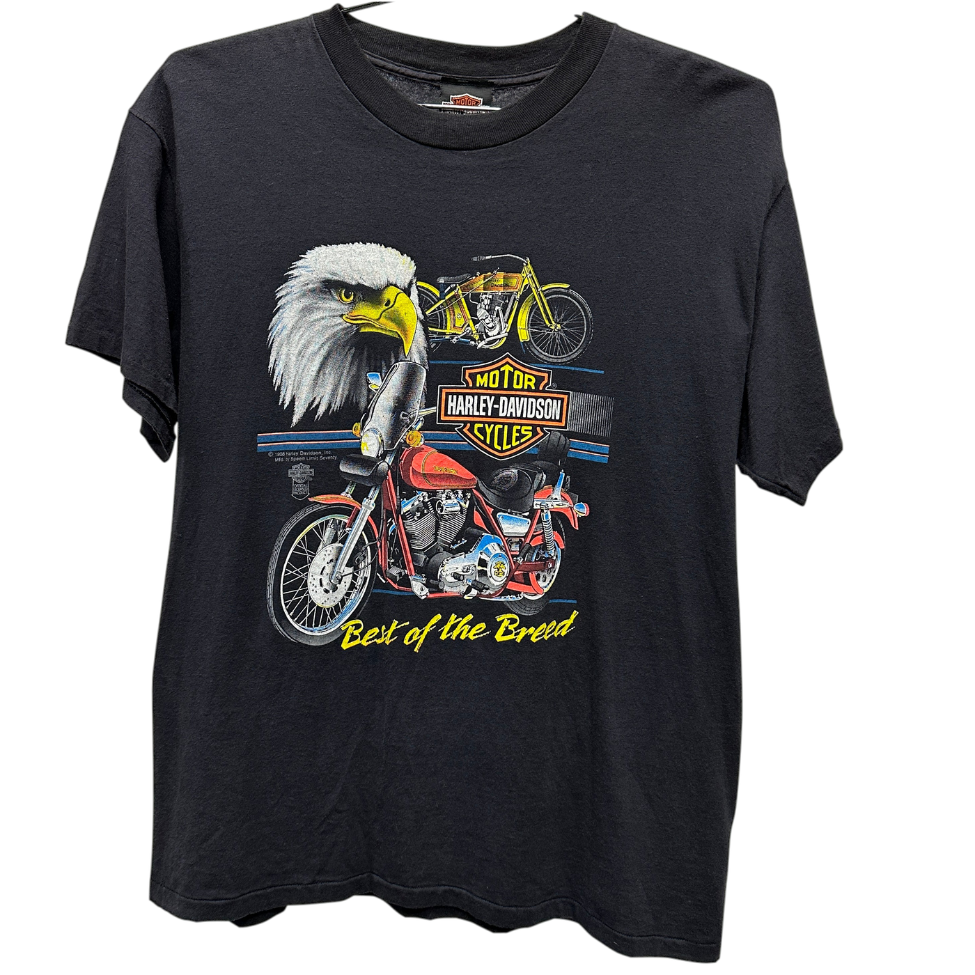 '88 Eagle "Best of the Breed" Black Harley Davidson T-Shirt sz XL