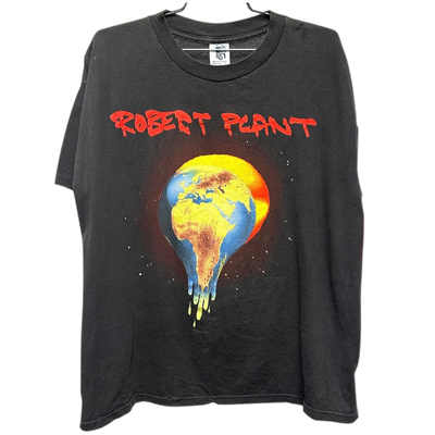 '93 Robert Plant Fate Of Nations World Tour Black Music T-Shirt sz XL