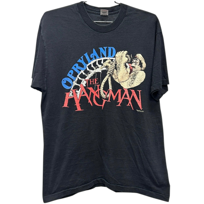 00's Opryland The Hangman Black Music T-shirt sz XL