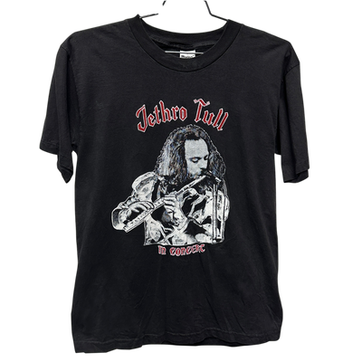 80's Jethro Tull in Concert Black Music T-Shirt sz L