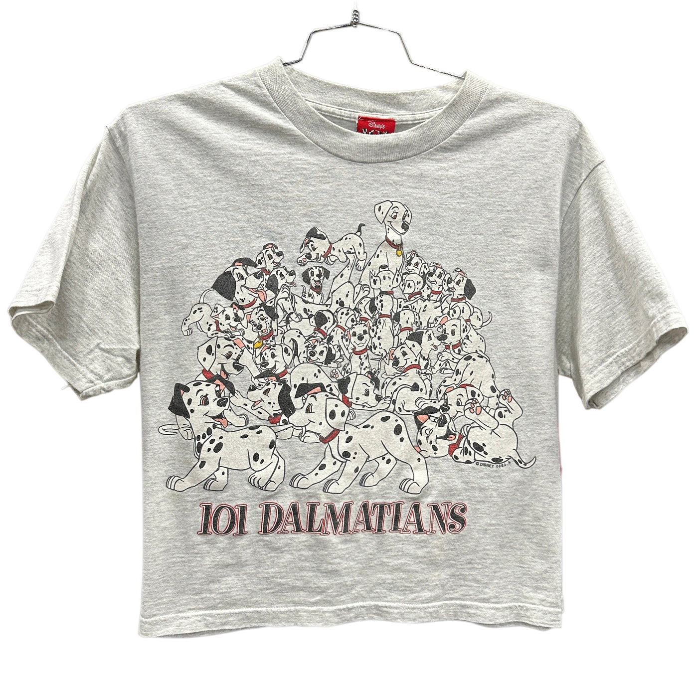 90's 101 Dalmatians Disney Grey Cartoon T-Shirt sz M